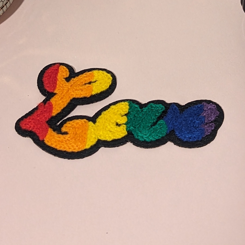 2 For $5 Item: Rainbow Love Iron On Patch New!